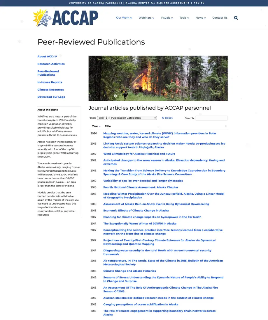 The International Arctic Research Center's publications library