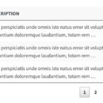 Pagination style numbers