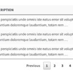 Pagination style simple with numbers